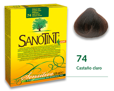 Sanotint Sensitive - 74 Castaño claro