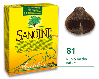 Sanotint Sensitive - 81 Rubio medio natural