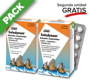 PACK AHORRO Saludynam Dolomita - 120 comprimidos + Segunda unidad gratis