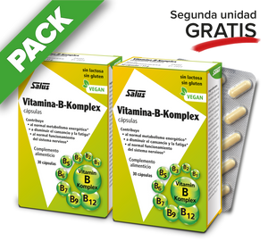 PACK AHORRO Vitamina-B-Komplex - 30 cápsulas + Segunda unidad gratis