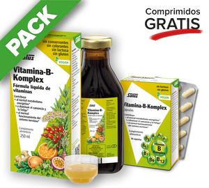 PACK Vitamina-B-Komplex líquido - 250 ml + 30 cápsulas gratis